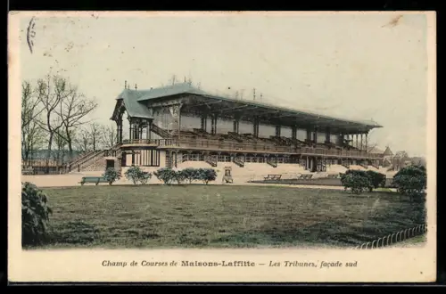 AK Maisons-Lafitte, Champ de Courses, Les Tribunes, facade sud