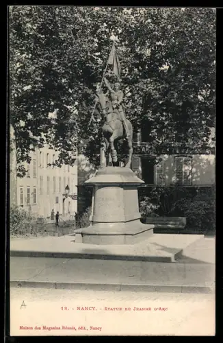 AK Nancy, Statue v. Jeanne d`Arc / Johanna von Orleans