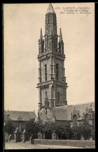 AK Lampaul /Finistère, Clocher de l`Eglise