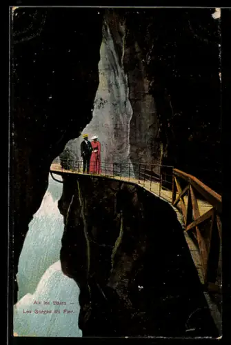 AK Aix-les-Bains, Les Gorges du Fier