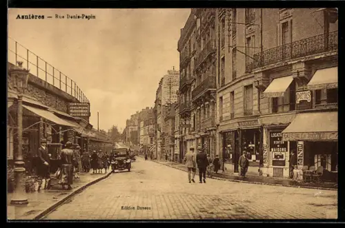 AK Asnières-sur-Seine, Rue Denis-Papin