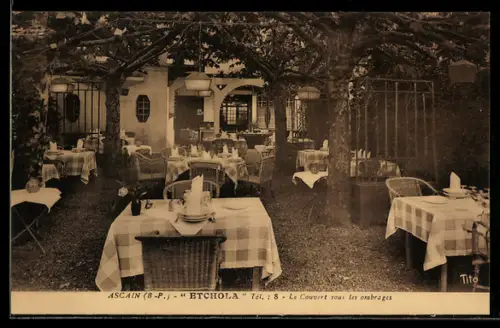 AK Ascain /B.-P., Etchola, Le Couvert sous les ombrages