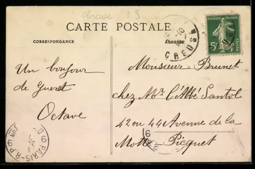 AK Guéret /Creuse, La Préfecture