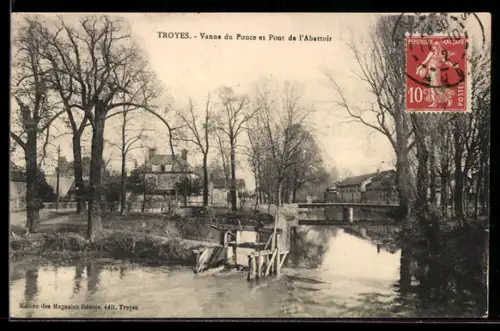 AK Troyes, Vanne du Pouce et Pont de l`Abattoir