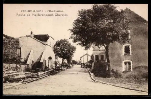 AK Meurcourt, Route de Mailleroncourt-Charette