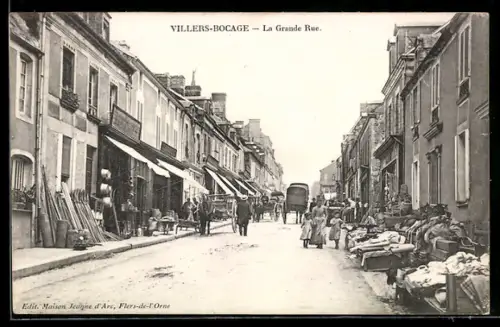 AK Villers-Bocage, La Grande Rue