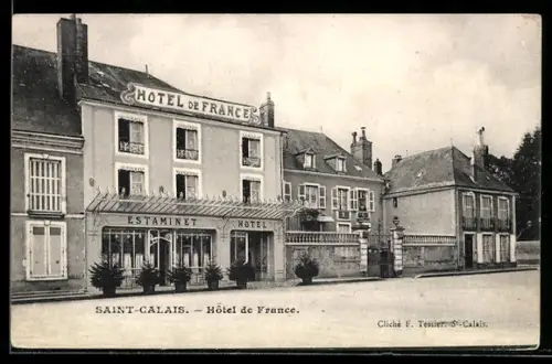 AK Saint-Calais, Hotel de France, Place Nationale
