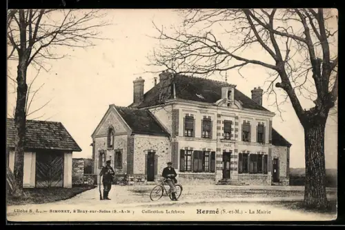 AK Hermé /S.-et-M., La Mairie