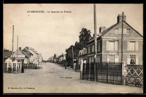 AK Le Neubourg, Le Quartier du Prieuré