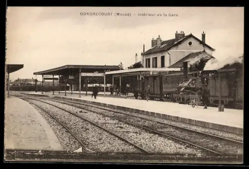 AK Gondrecourt /Meuse, Intérieur de la Gare