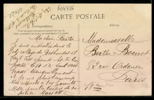 AK Rethondes, la Grande Rue