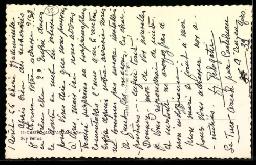 AK Castelnau d`Auzan / Gers, Rue Belloc