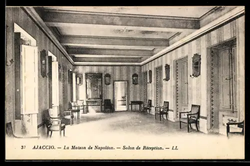 AK Ajaccio, La Maison de Napoléon, Salon de Réception