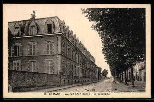 AK Le Mans, Avenue Léon-Bollée, Le Séminaire