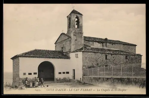 AK Le Cap Ferrat /Cote d`Azur, La Chapelle de St-Hospice