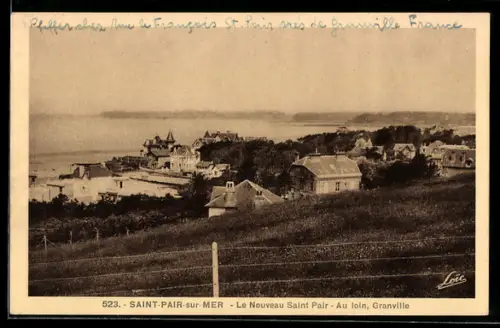 AK Saint-Pair-sur-Mer, Le Nouveau Siant Pair, Au loin, Granville