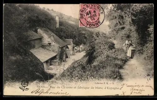 AK Sens, Rue de Chèvre et fabrique de pipes d`Espagne