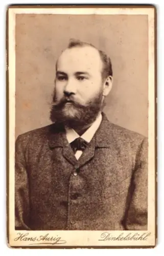 Fotografie Hans Aurig, Dinkelsbühl, Bahnhof-Str., Porträt von Julius Horn