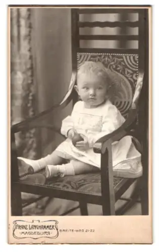 Fotografie Franz Langhammer, Magdeburg, Breiteweg 21-22, Heinz Freytag als Kleinkind