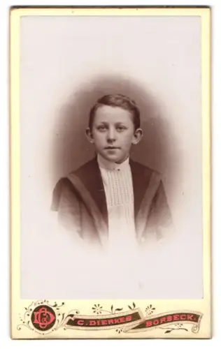 Fotografie C. Dierkes, Borbeck, Porträt von Gustav Baum, Sohn von Rudolf Baum