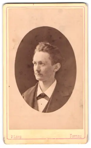 Fotografie P. Lanz, Pernau, Portrait von Oskar Batheld