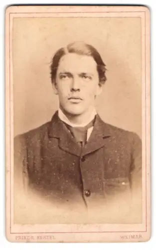 Fotografie Frieder Hertel, Weimar, Schützenstrasse, Porträt von Herr Swanwick 1883