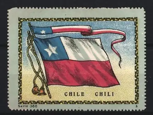 Reklamemarke Chile, Chileische Landesflagge