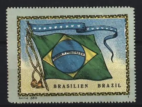 Reklamemarke Brasilien, Brasilianische Flagge