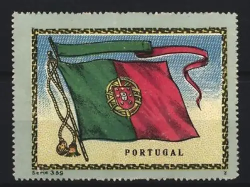 Reklamemarke Portugal, Flagge von Portugal