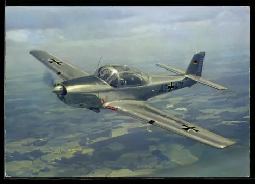 AK Bundeswehr Schulflugzeug Piaggio FW P 149