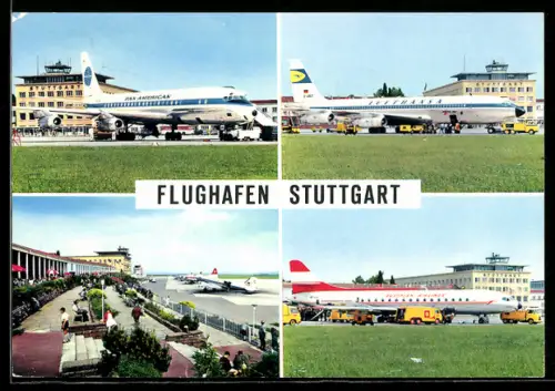 AK Stuttgart, Flughafen, Mehrfachansicht