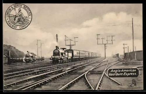 AK Anglo-American Vestibule-Express, London & North Western Railway Co., englische Eisenbahn