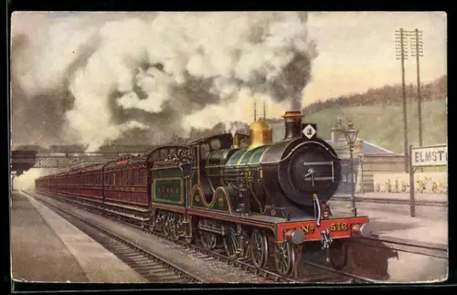 AK Englische Eisenbahn-Lokomotive No. 516 der Southern Railway