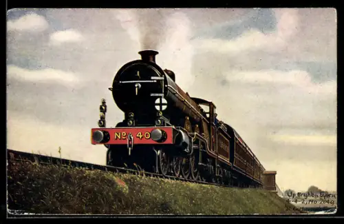 AK Englische Eisenbahn No. 40 Brighton Express, L. B. & S. C. R.