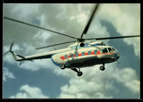 AK Passagier-Hubschrauber Mil Mi-8 im Fluge