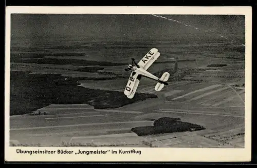 AK Übungseinsitzer Bücker Jungmeister im Kunstflug