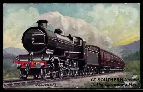 AK Eisenbahn, Dublin-Queenstown Mail, Gt. Southern (Ireland)