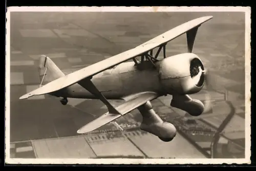 AK Deutscher Jagdeinsitzer im Fluge, Militärflugzeug