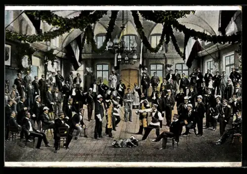 AK Heidelberg, Corps-Mensur in der Hirschgasse