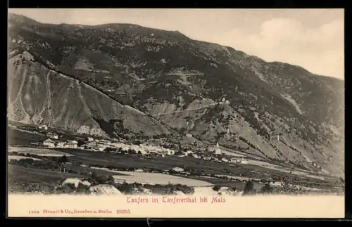 AK Taufers im Tauferertal, Gesamtansicht aus der Vogelschau