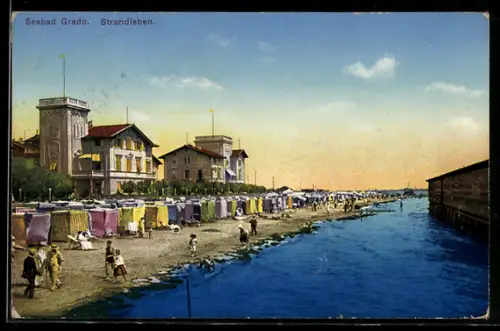 AK Grado, Strandleben und Villen