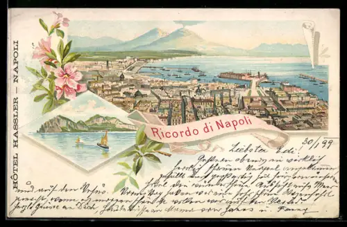 Lithographie Napoli, Ortspanorama