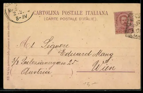 Lithographie Napoli, Ortspanorama