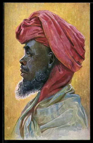 AK Portrait eines Arabers aus Ostafrika