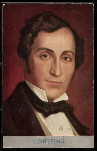 AK Komponist Albert Lortzing im Portrait