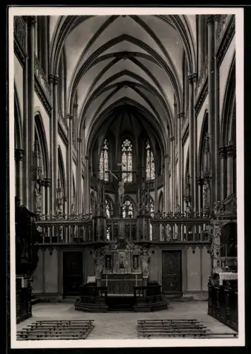 Foto-AK Deutscher Kunstverlag, NR 6: Xanten, Viktorsdom, Blick auf Lettner und Chor
