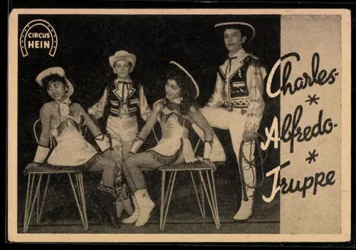 AK Charles Alfredo Truppe des Zirkus Hein