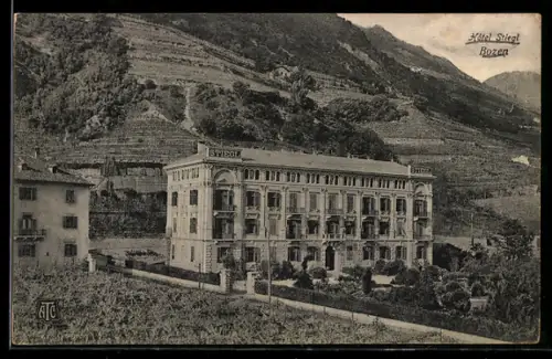 AK Bozen, Ansicht des Hotels Stiegl