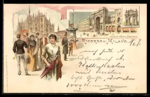 Lithographie Milano, Galleria Vittorio Emanuele