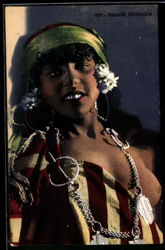 AK Beauté Bédouine, nackte Araberin